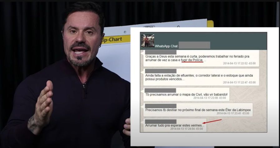 Cariani se defendeu de operação da Polícia Federal em live no YouTube. Ele exibiu as conversas interceptadas pela PF / Reprodução/YouTube