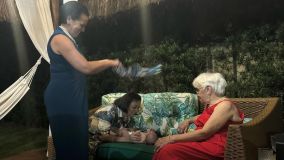 Familiares de Neymar e Mavie, filha do jogador
