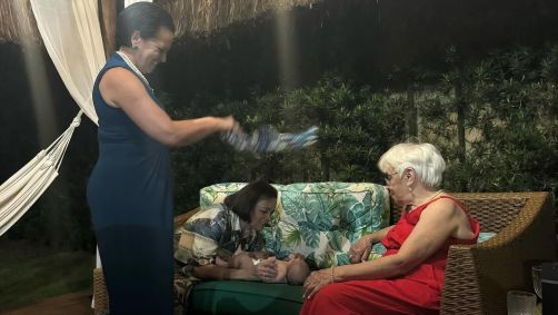 Familiares de Neymar e Mavie, filha do jogador