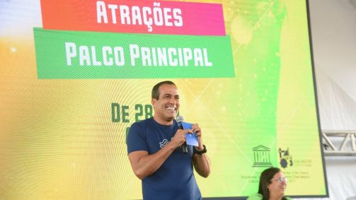 Prefeito de Salvador, Bruno Reis, em coletiva de imprensa