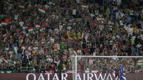Torcida do Fluminense no estádio King Abdullah International Stadium
