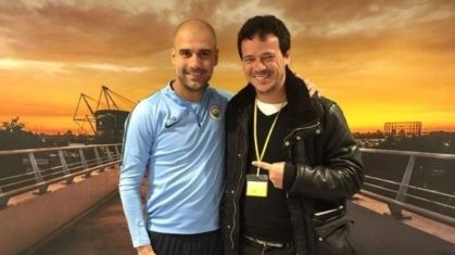Fernando Diniz em encontro com Guardiola