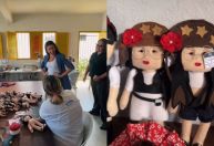 Juliette visita projeto com detentas na Paraíba: 