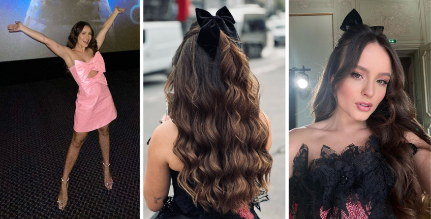 Larissa Manoela utiliza vestido com laços e acessório no cabelo / Reprodução/Instagram