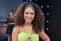 Maria, do BBB22, no programa Domingão