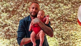 Neymar e a filha Mavie