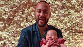 Neymar e a filha Mavie