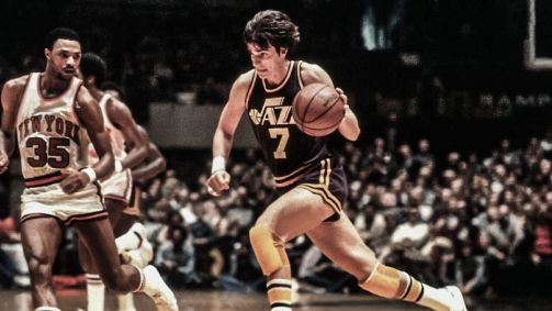Pete Maravich marcou 68 pontos pelo Utah Jazz