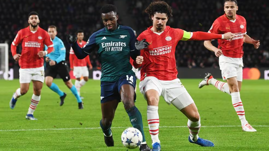 PSV e Arsenal empataram pela Champions League