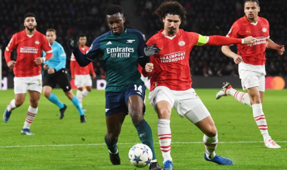 PSV e Arsenal empataram pela Champions League
