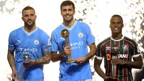Rodri é eleito o melhor jogador do Mundial de Clubes; Arias, do Fluminense, fica em terceiro