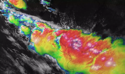 Veja tempestade de raios sobre Argentina e Uruguai em imagens de satélite