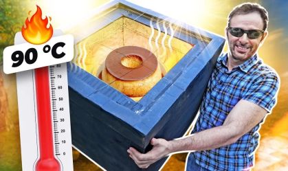 Um Sol de assar pudim? Com o forno solar do Manual do Mundo dá certo!