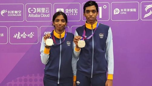 Vaishali e Praggnanandhaa Rameshbabu, primeiro casal de irmãos a se tornar grande mestre