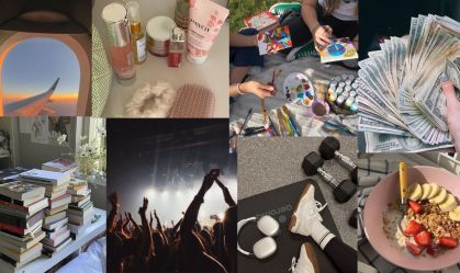 Colagens para montar um vision board