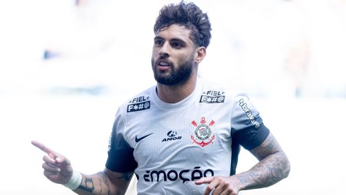 Yuri Alberto comemora gol pelo Corinthians