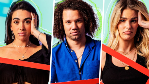 Giovanna, Maycon Cosmer e Yasmin Brunet se enfrentam no primeiro paredão do BBB 24; público deve votar em quem quer que fique no programa
