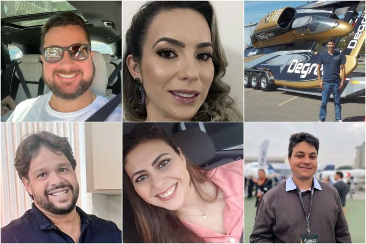 Vítimas do acidente aéreo no interior de Minas Gerais / Reprodução