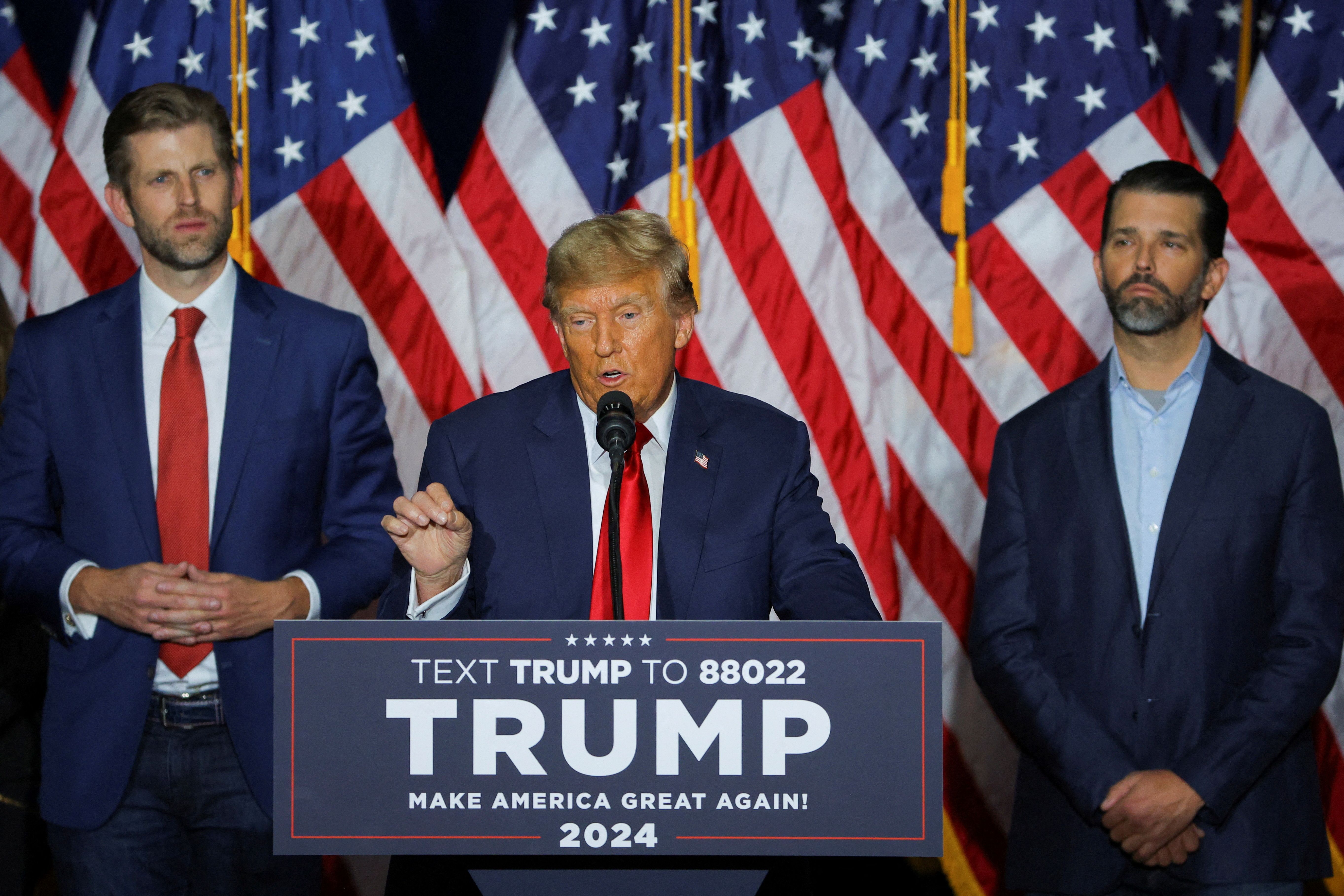 Donald Trump durante discurso em Iowa / REUTERS/Brian Snyder