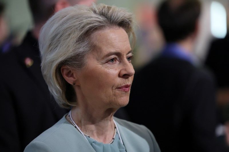 Presidente da Comissão Europeia, Ursula von der Leyen, durante Fórum Econômico Mundial, em Davos, na Suíça