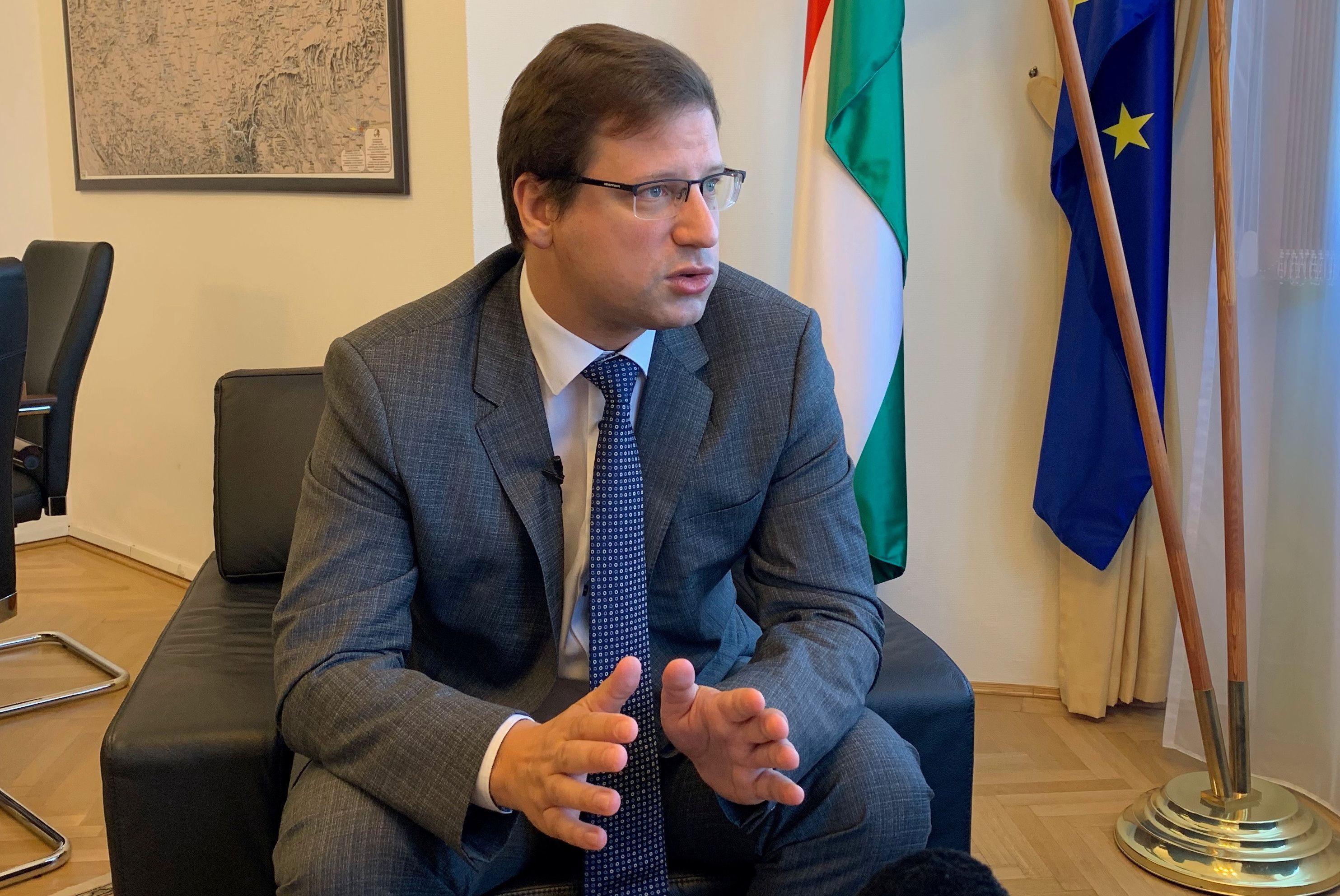 Gergely Gulyas, chefe de gabinete do premiê da Hungria, em Budapeste