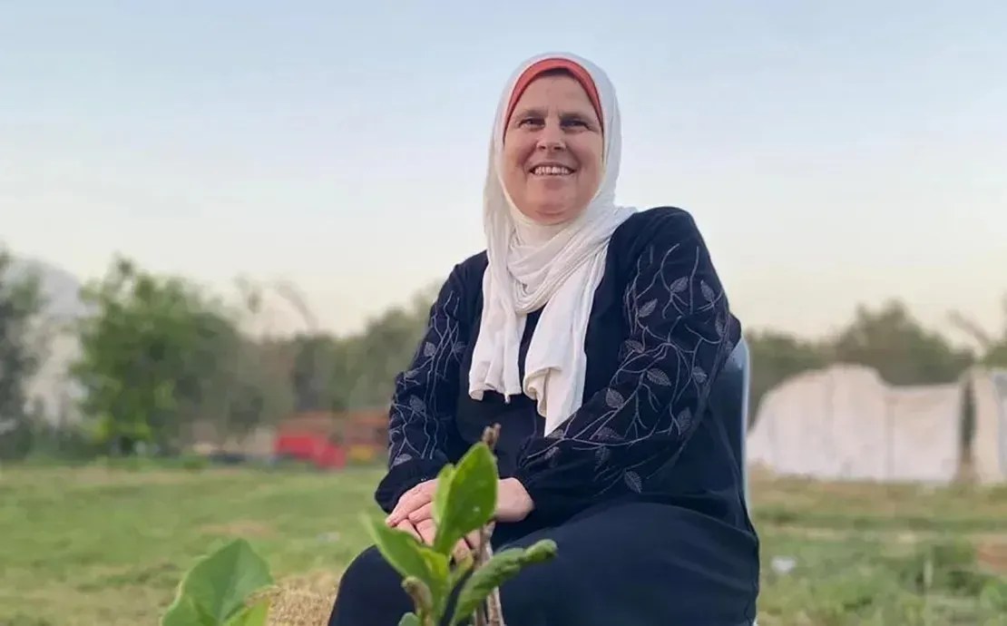 Uma foto que Sara tirou de sua mãe, Hala, nas terras da família Khreis, em Gaza / Arquivo Pessoal/Família Khreis