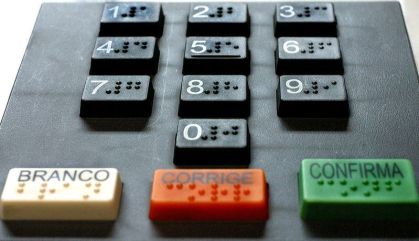 Teclado da urna eletrônica