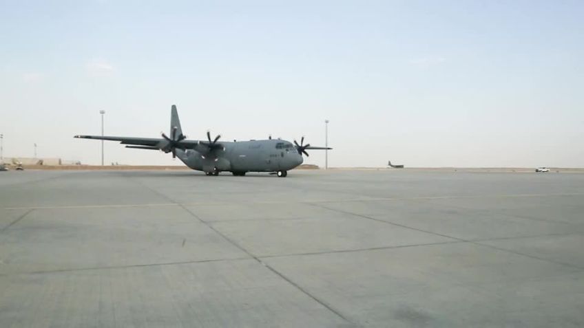 Avião americano na Base Aérea Al-Asad no Iraque / Reprodução