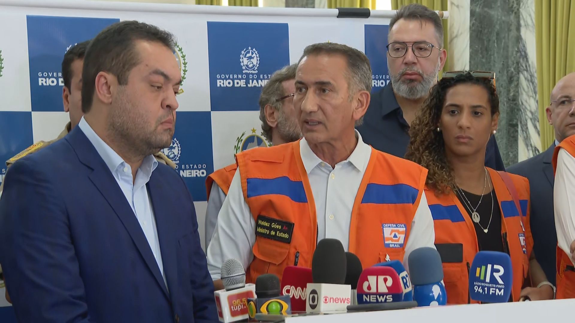 Cláudio Castro e Waldez Góes