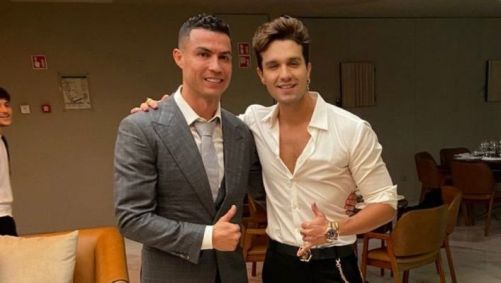Cristiano Ronaldo e Luan Santana
