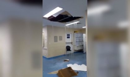 desaba teto hospital