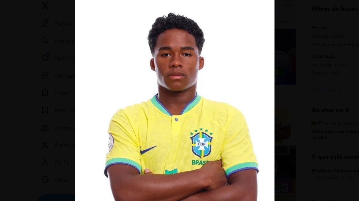 Endrick está confirmado no time titular do Brasil para a estreia diante da Bolívia