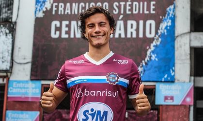 Nicolás Lugano, filho de Diego Lugano, é apresentado no Caxias, do Rio Grande do Sul
