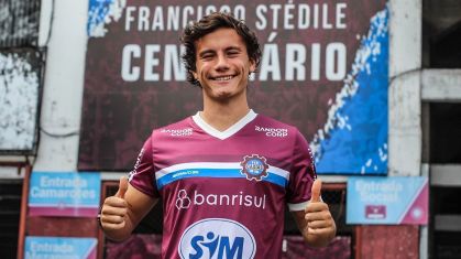 Nicolás Lugano, filho de Diego Lugano, é apresentado no Caxias, do Rio Grande do Sul