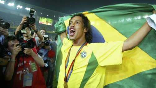 Ronaldinho Gaúcho foi campeão mundial com a Seleção em 2002