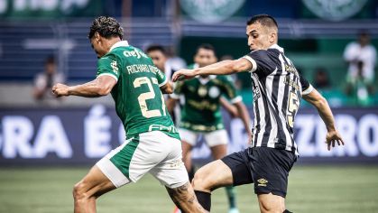 Palmeiras e Santos em campo pela terceira rodada do Campeonato Paulista