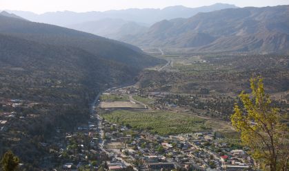 Vista aérea da cidade de Ziarat, na província do Baluchistão, no Paquistão, que faz fronteira com o Irã.