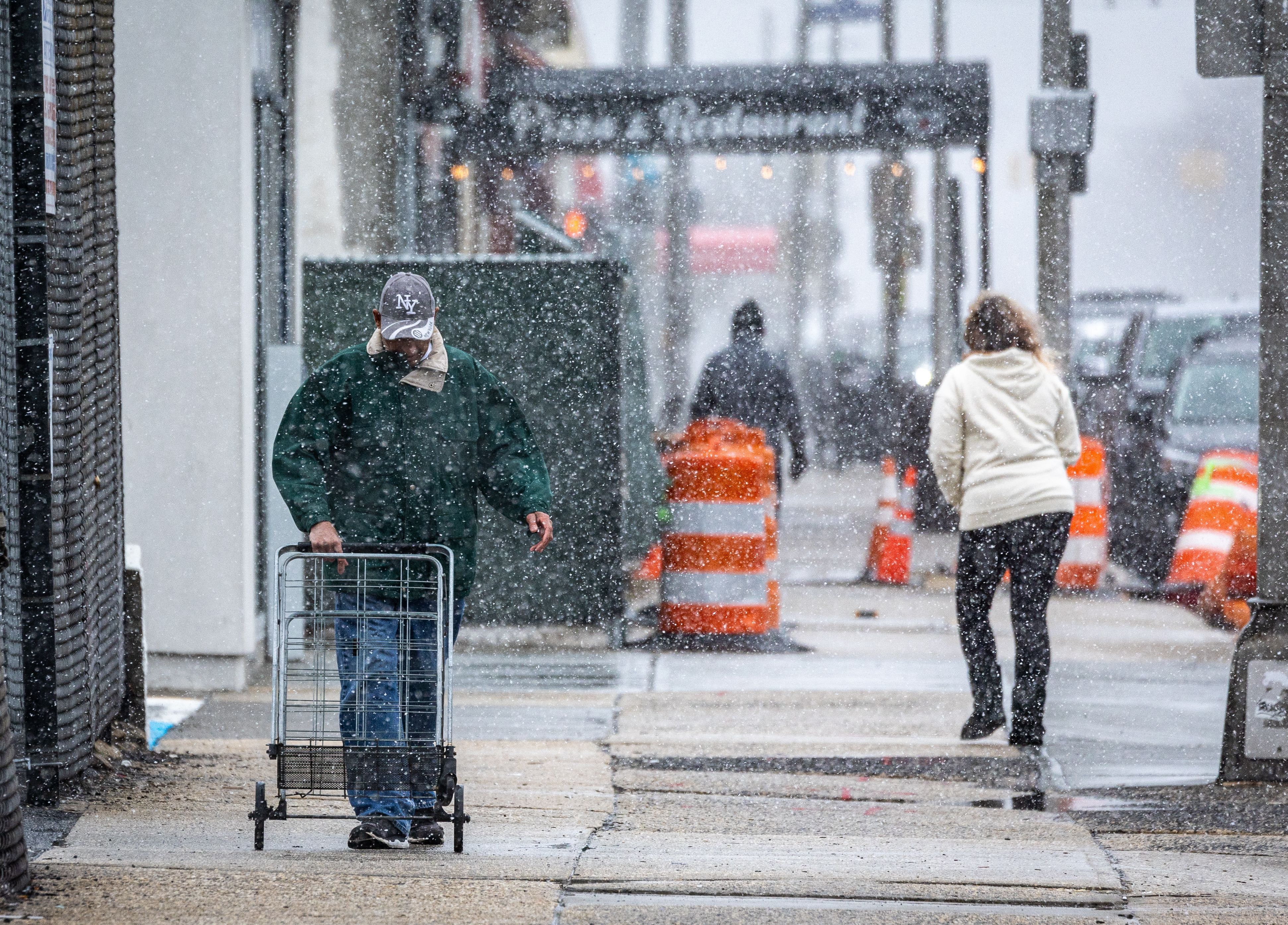 A powerful nor'easter brings heavy rain, strong winds, and snow to Long Island
