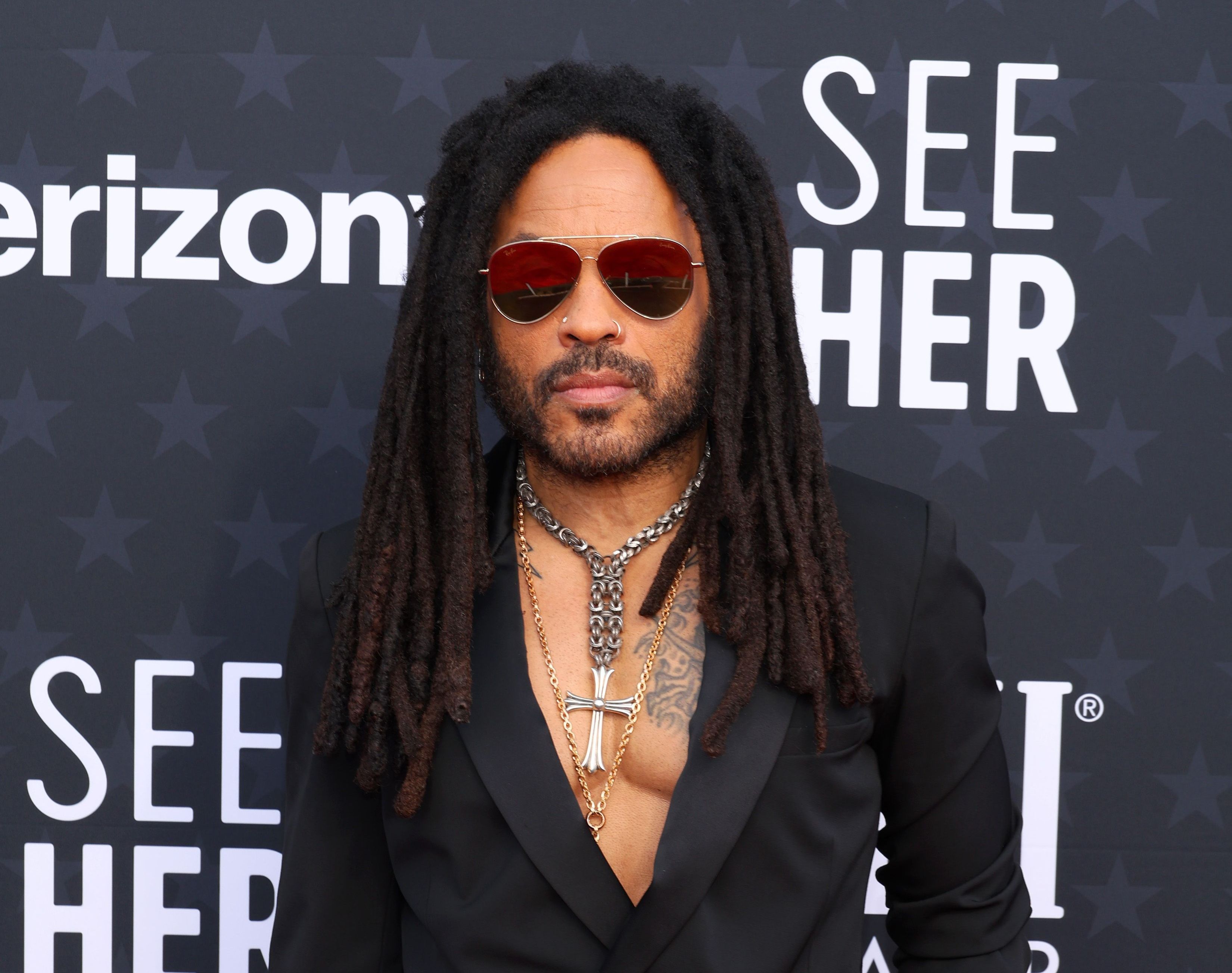 Lenny Kravitz na 29ª edição do Critics Choice Awards