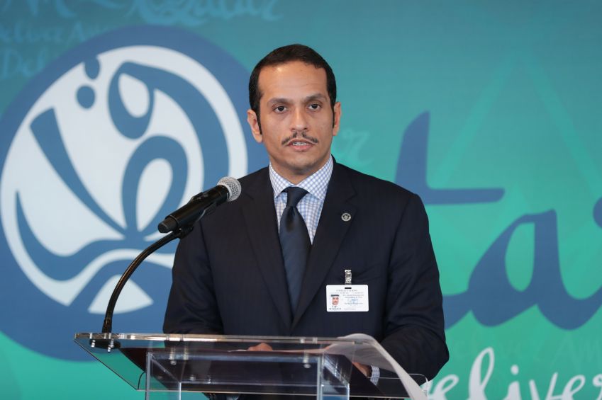 Mohammed bin Abdulrahman bin Jassim Al-Thani, Ministro das Relações Exteriores do Estado do Catar / (EuropaNewswire/Gado/Getty Images)