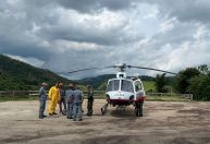 Queda de helicóptero: operação para resgatar corpos é suspensa