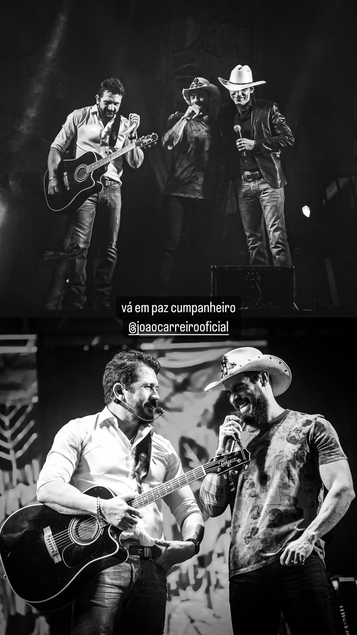 Jads e Jadson prestam homenagem a João Carreiro / Reprodução/Instagram