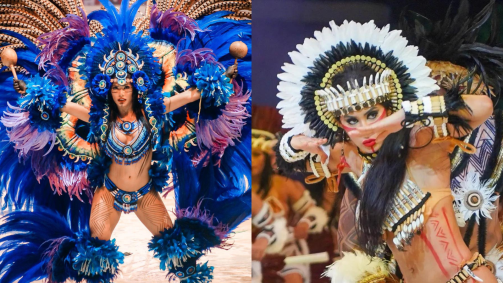 Marciele Albuquerque e Isabelle Nogueira, do BBB 24, são as cunhãs-porangas do Festival Folclórico de Parintins