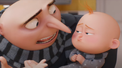 Gru e Gru Júnior em trailer do filme "Meu Maldado Favorito 4"
