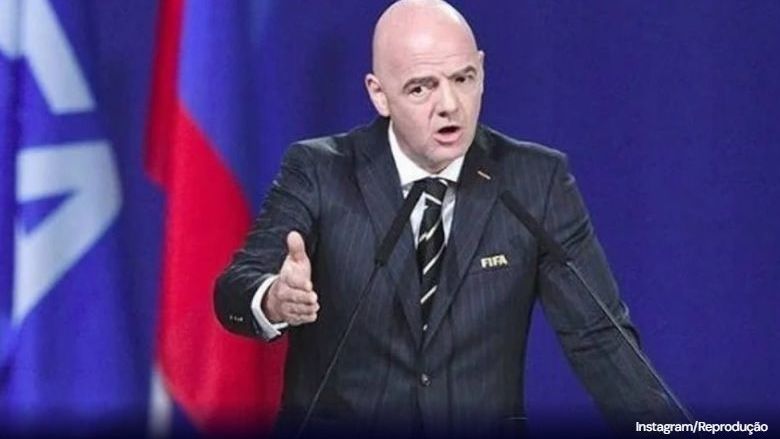 Presidente da Fifa, Gianni Infantino, que defende a implantação do novo regulamento de agentes