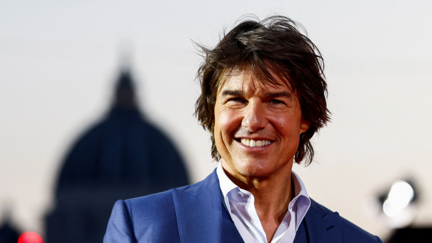 Ator estadunidense Tom Cruise, de 61 anos de idade / 19/06/2023REUTERS/Guglielmo Mangiapane