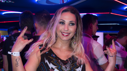 Valesca Popozuda na área vip do festival Rock in Rio 2015