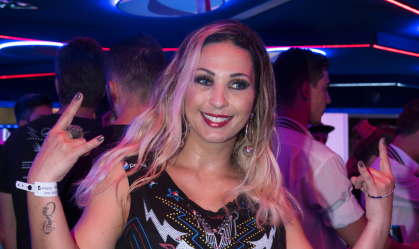 Valesca Popozuda na área vip do festival Rock in Rio 2015