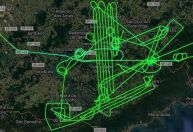 Veja trajeto do avião da FAB na busca por helicóptero desaparecido em SP