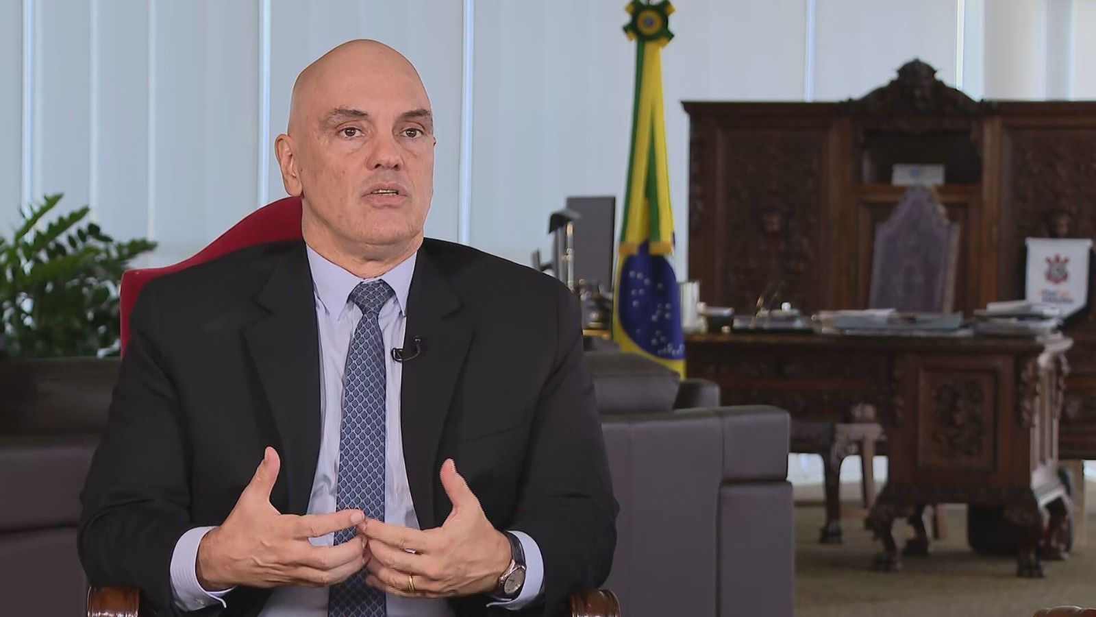 Alexandre de Moraes, ministro do STF e presidente do TSE, fala à CNN sobre os ataques de 8 de janeiro de 2023